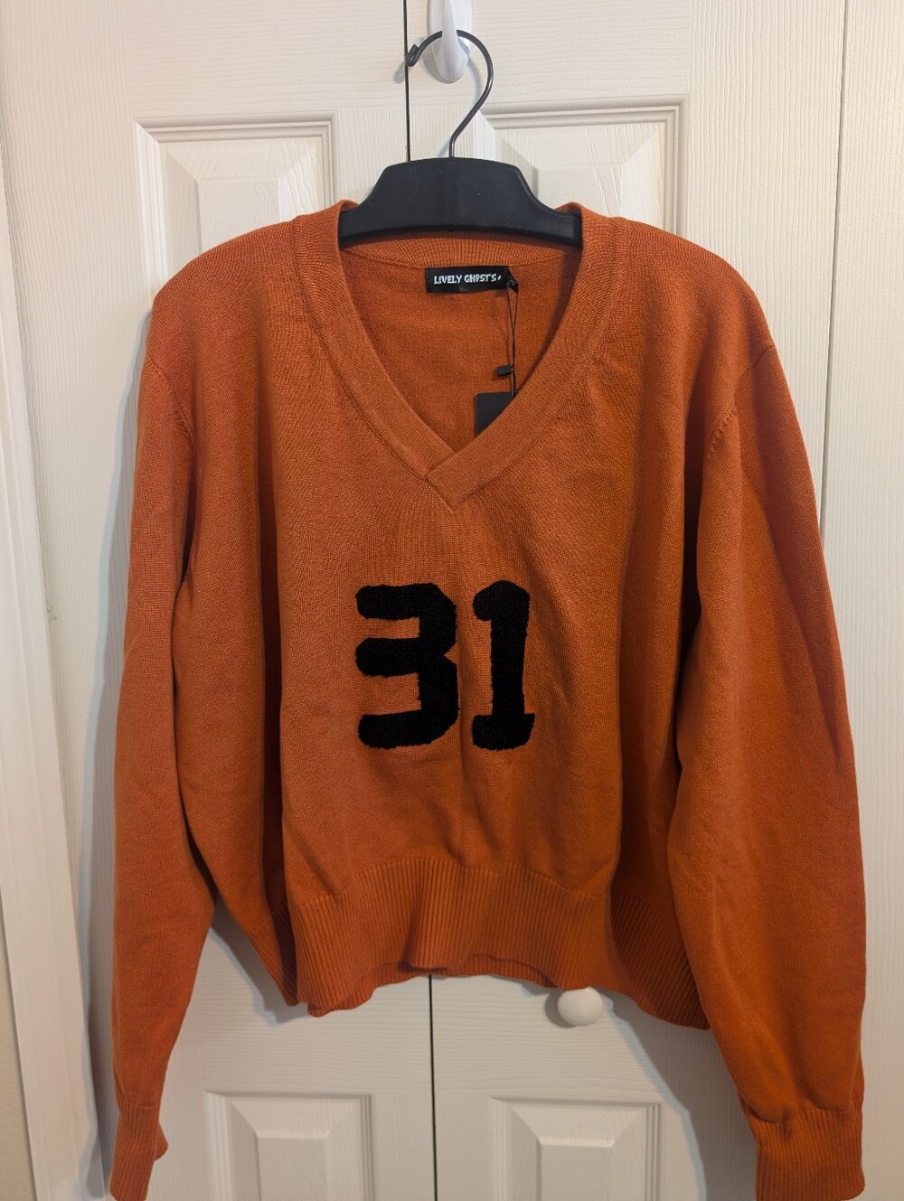 Orange Sweater With 31 On The Front